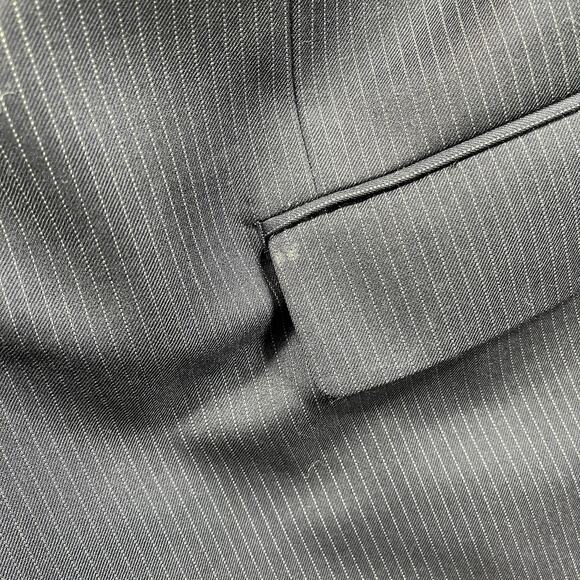 LAUREN RALPH LAUREN BLAZER MENS 42R BLUE PINSTRIPE TWO BUTTON SUIT JACKET WOOL - Picture 11 of 11